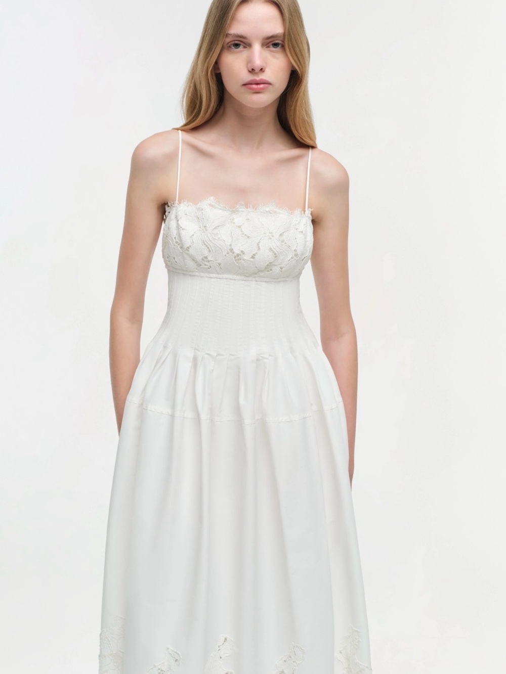 Simkhai- Lilianna Sleeveless Lace Midi Dress US 8 NWT
